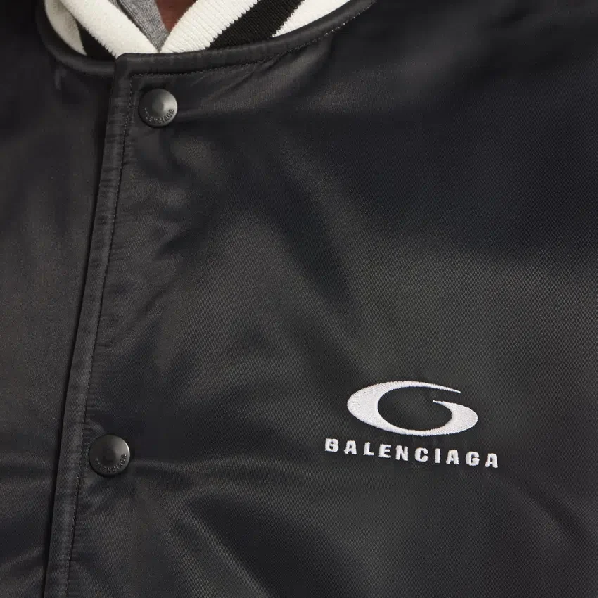 Men’s balenciaga | nba collaboration coach jacket in black Men’s balenciaga | nba collaboration coach jacket in black