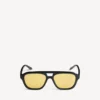 Men’s daily pilot sunglasses in black/yellow Men’s daily pilot sunglasses in black/yellow