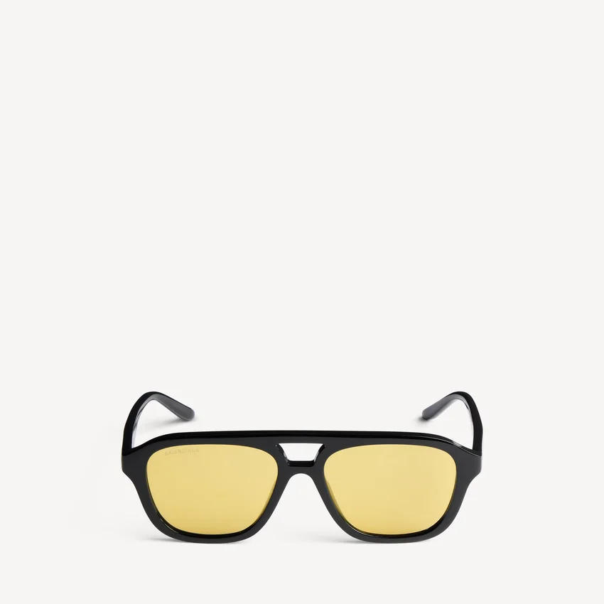 Men’s daily pilot sunglasses in black/yellow Men’s daily pilot sunglasses in black/yellow