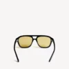 Men’s daily pilot sunglasses in black/yellow Men’s daily pilot sunglasses in black/yellow