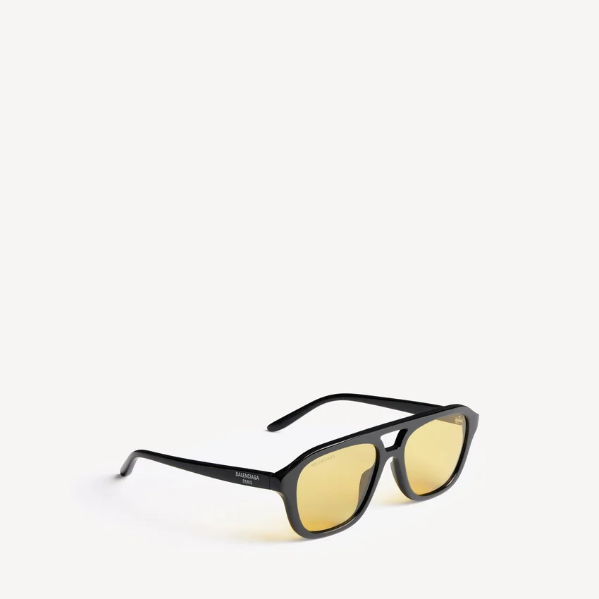 Men’s daily pilot sunglasses in black/yellow Men’s daily pilot sunglasses in black/yellow