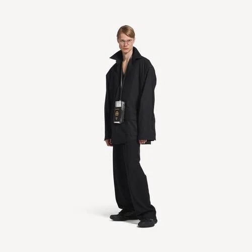 Men’s passport phone holder in black Men’s passport phone holder in black
