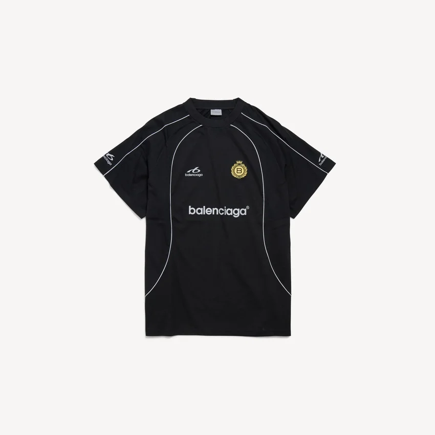 Men’s soccer oversized t-shirt in black Men’s soccer oversized t-shirt in black