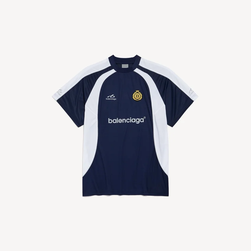 Men’s soccer oversized t-shirt in navy Men’s soccer oversized t-shirt in navy