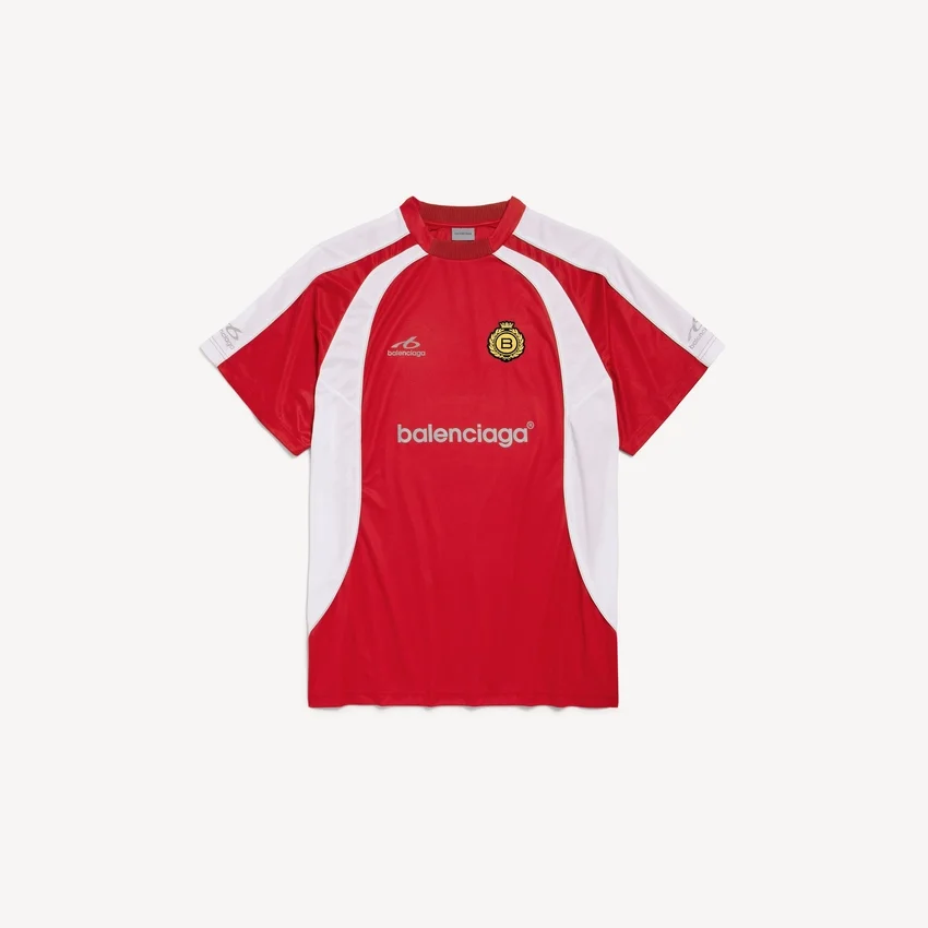 Men’s soccer oversized t-shirt in red Men’s soccer oversized t-shirt in red