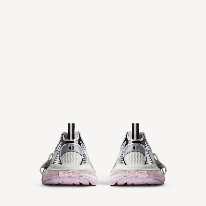 Women’s 3xl gel clearsole sneaker in white/pink/black Women’s 3xl gel clearsole sneaker in white/pink/black