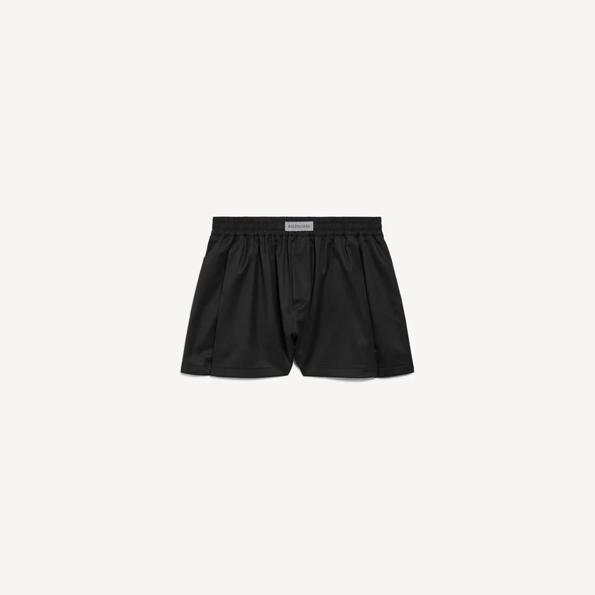 Women’s a-line boxer shorts in black Women’s a-line boxer shorts in black