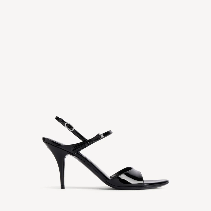 Women’s avenue bow sandal in black/silver Women’s avenue bow sandal in black/silver