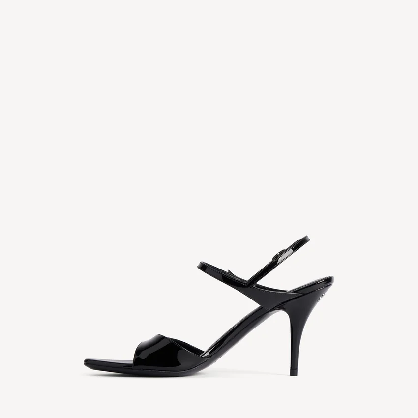 Women’s avenue bow sandal in black/silver Women’s avenue bow sandal in black/silver