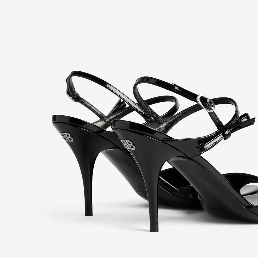 Women’s avenue bow sandal in black/silver Women’s avenue bow sandal in black/silver