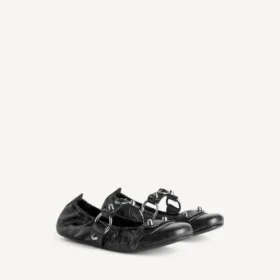 women s city ballerina in black silver 2 280x280 - Women's city ballerina in black/silver