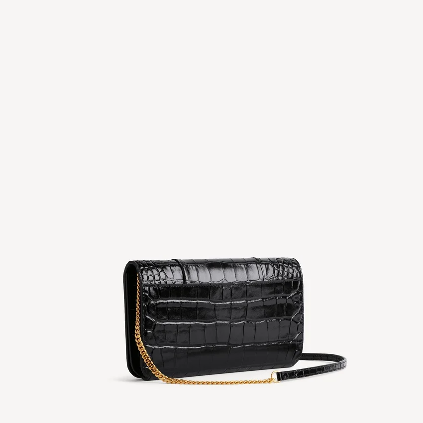 Women’s hourglass phone pouch in black Women’s hourglass phone pouch in black
