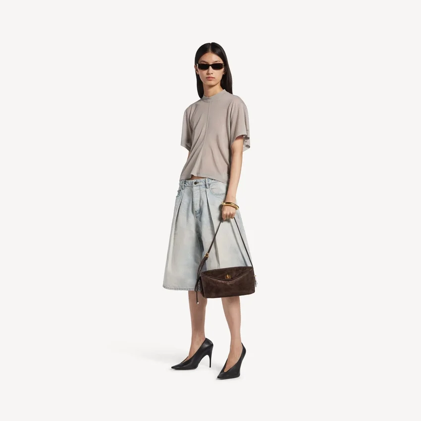 Women’s le 7 shoulder bag medium in moka Women’s le 7 shoulder bag medium in moka