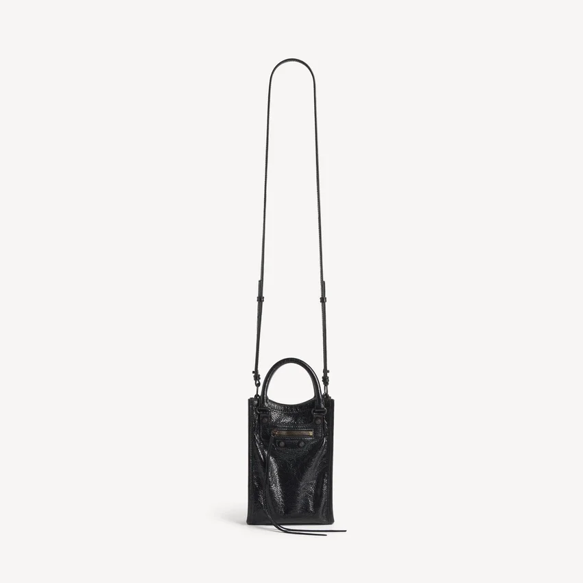 Women’s le city tote phone holder in black Women’s le city tote phone holder in black