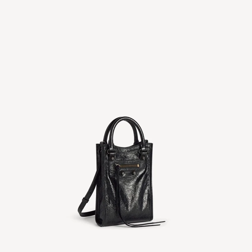 Women’s le city tote phone holder in black Women’s le city tote phone holder in black