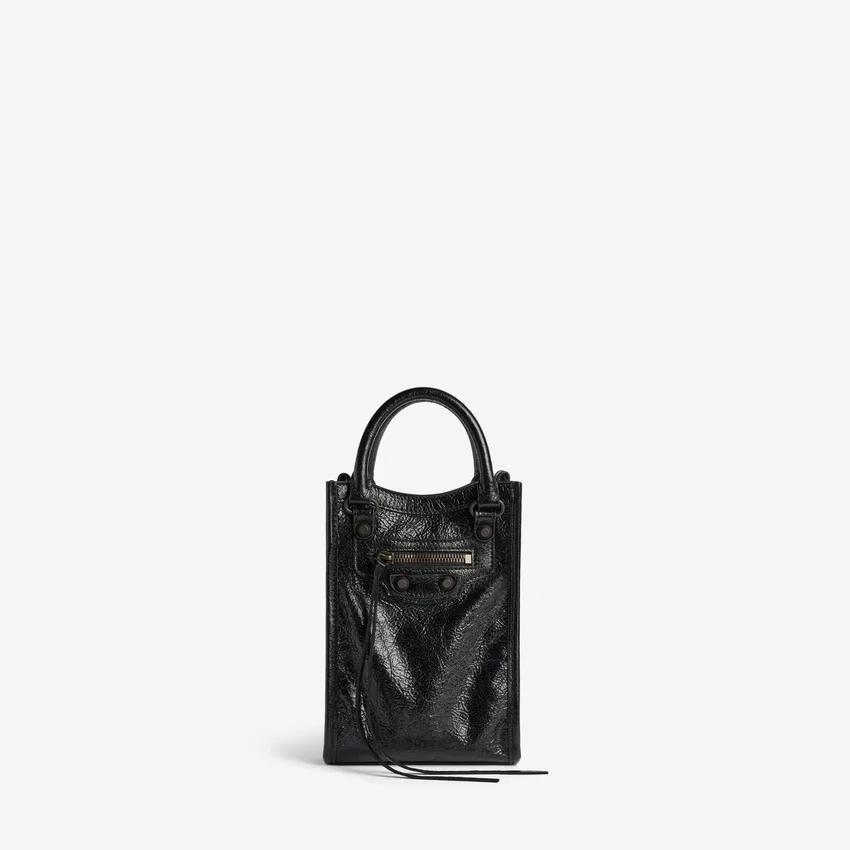 Women’s le city tote phone holder in black Women’s le city tote phone holder in black