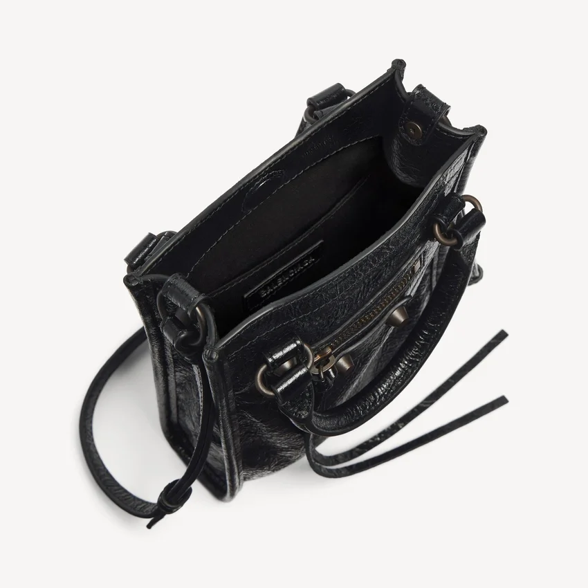 Women’s le city tote phone holder in black Women’s le city tote phone holder in black