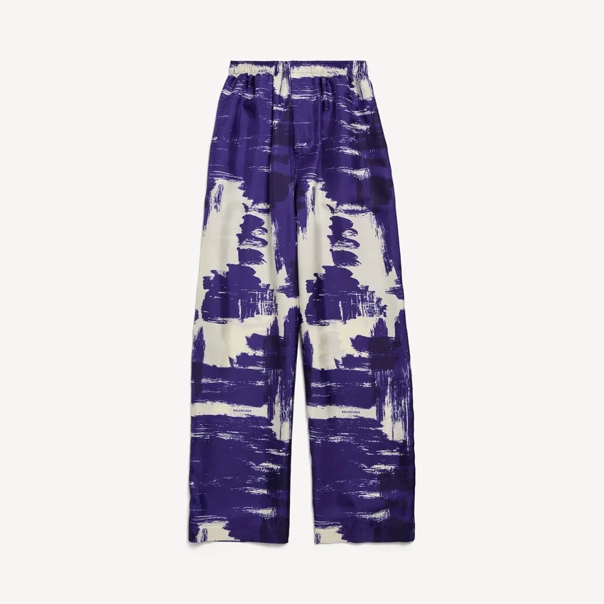 Women’s paintbrush pyjama pants in blue Women’s paintbrush pyjama pants in blue