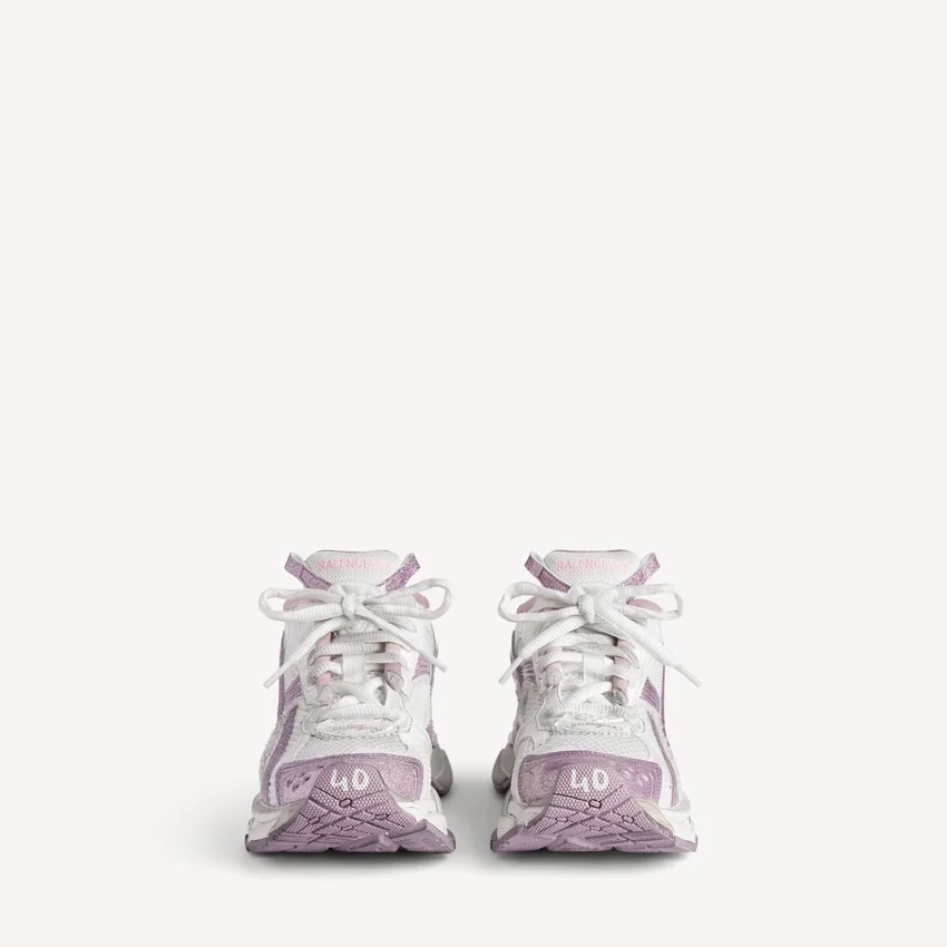Women’s runner glitter sneaker in white/lilac/pink Women’s runner glitter sneaker in white/lilac/pink