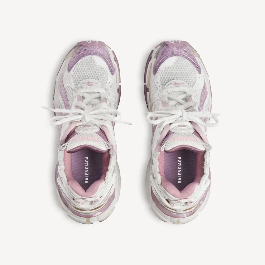 Women’s runner glitter sneaker in white/lilac/pink Women’s runner glitter sneaker in white/lilac/pink