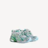 Men’s runner sneaker in grey/green/blue