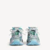 Men’s runner sneaker in grey/green/blue