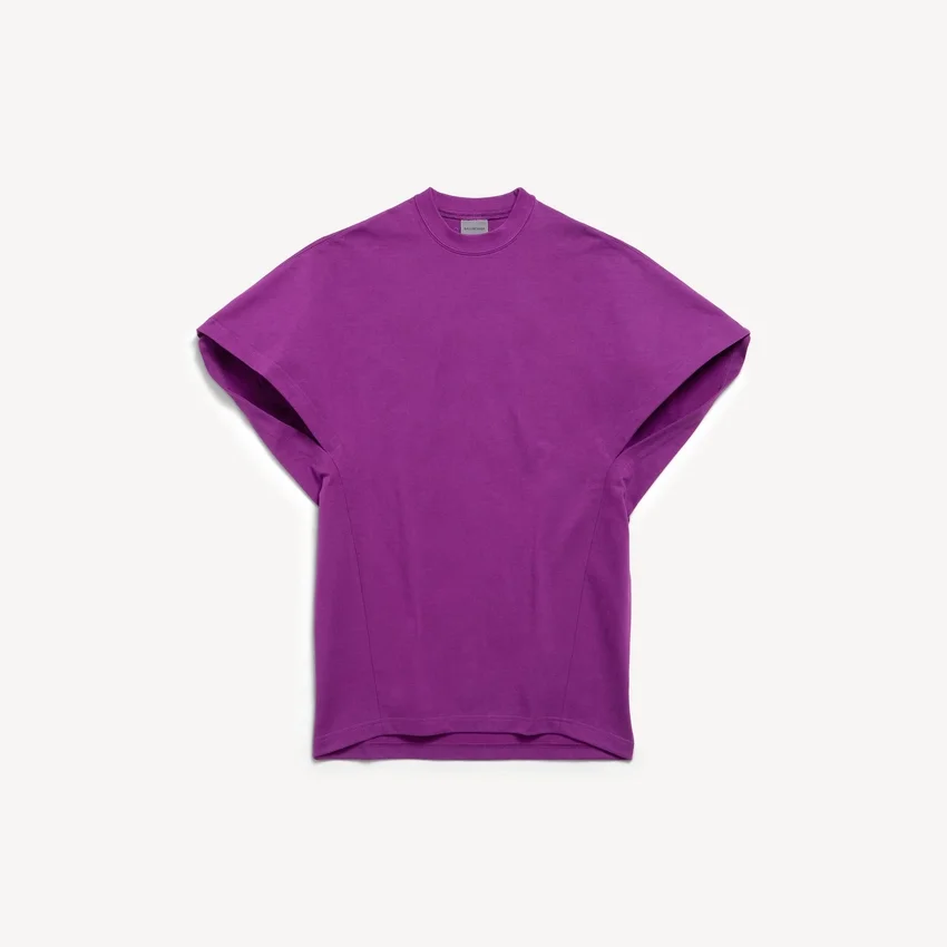 Women’s structured t-shirt in violet Women’s structured t-shirt in violet