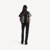 Women’s slim tailored pants in black